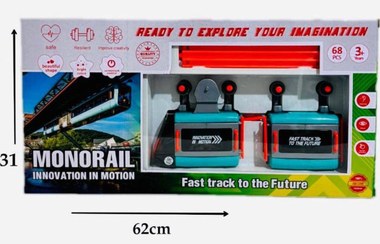 تصویر اسباب بازی مونوریل متوسط medium mororail