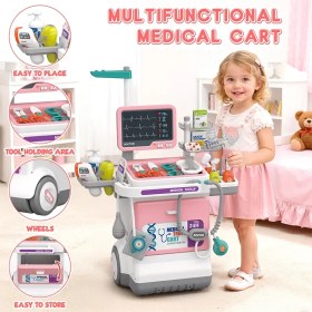 تصویر ست میز پزشکی اسباب بازی 32 تکه رنگ صورتی کد ZY1833709 