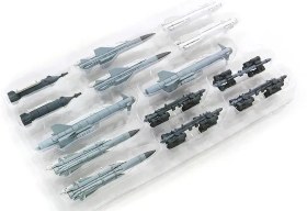 تصویر ماکت موشک و بمب سوخو 24 | Calibre Wings 1:72 Su-24 Soviet Missile & Bomb set 