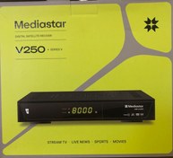 تصویر گیرنده دیجیتال مدیا استار مدل v250 سری جدید با ریموت کنترل متفاوت Mediastar v250