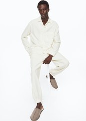 تصویر خرید اینترنتی ست لباس راحتی مردانه سفید اچ اند ام 1118203001 ا Flanel Pijama Takımı Flanel Pijama Takımı