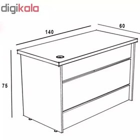 تصویر میز اداری مدل CWCO1011 