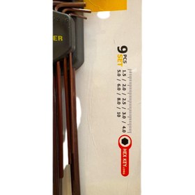 تصویر آلن شش گوش بلند (9عددی) 