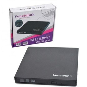 تصویر باکس دی وی دی رایتر اسلیم USB2.0 Venetolink ا Venetolink USB2.0 Slim DVD writer box 