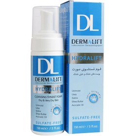 تصویر فوم شستشوی صورت هیدرالیفت درمالیفت Hydralift Cleansing Syndet Foam