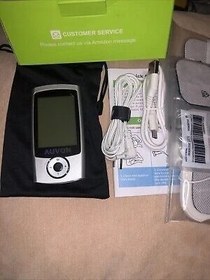 تصویر دستگاه فیزیوتراپی خانگی AUVON مدل AS8012C دو کاناله با 24 برنامه AUVON AS8012C Home Physiotherapy Device - 24 Programs, Dual Channel, Rechargeable