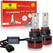 تصویر هدلایت M8 PRO MAX برند توبیز پایه H7 سری جدید بسته 2 عددی 