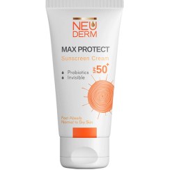 تصویر كرم ضدآفتاب SPF50 مكس پروتكت انواع پوست نئودرم ۵۰ میلی‌لیتر 