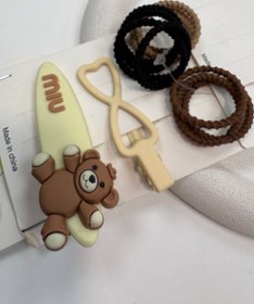 تصویر گیره پگی پاستیلی و کش 