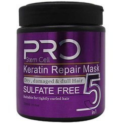 تصویر ماسک مو 5 در 1 استم سل پرو مخصوص موهای خشک اسیب دیده مناسب بانوان 5 in 1 hair mask for dry and damaged hair