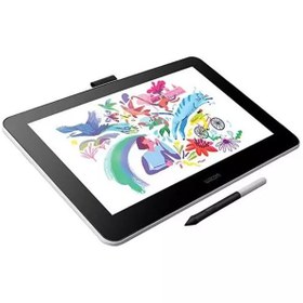 تصویر قلم نوری وکام مدل Wacom DTH134W0B - 6 ماه آرکا کمرا Wacom DTH134W0B One Pen 13 Graphic Tablet with Pen