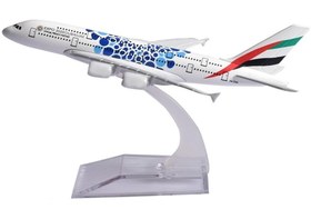 تصویر ماکت هواپیما ایرباس 380 امارات | AirPlane Model 16cm Airbus A380 Emirates Expo 