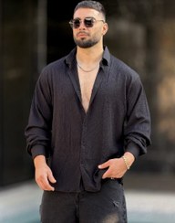 تصویر پیراهن مردانه زارا مشکی 