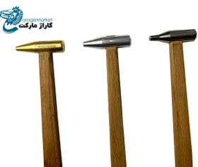 تصویر چکش سه عددی برنجی آلومینیوم تیتانیوم صافکاری بدون رنگ مدل S-CH-BAT 