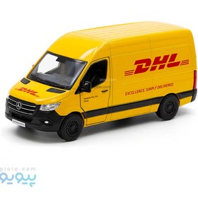 تصویر ماکت ماشین فلزی ون پست مرسدس بنز Mercedes-Benz Sprinter DHL Edition KT5429 