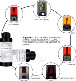 تصویر رزین رنگ شفاف 540 گرمی EDSRDXS Fast 3D Printer Resin - ارسال 20 روز کاری 