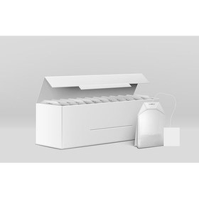 تصویر وکتور بسته بندی خام چای کیسه ای 