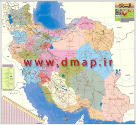 تصویر نقشه ایران – H150 