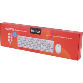 تصویر کیبورد و ماوس HKCW131 هترون بی سیم Hatron HKCW131 Wireless Mouse & Keyboard