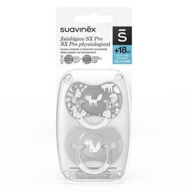 تصویر پستانک بادامی دو عددی 0-6 ماه روباه سواوینکس suavinex Pacifier code:3307319/2