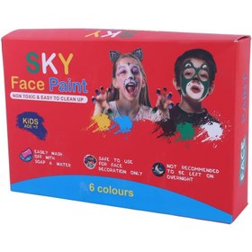 تصویر رنگ گریم صورت اسکای بسته ۶ عددی 