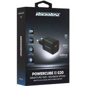 تصویر شارژر دیواری 20 وات راک رز مدل Powercube II G20 