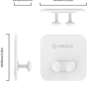 تصویر نگهدارنده سیلیکونی دیواری اوریکو Orico SG-WT2 Silicone Storage Hook 