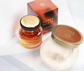 تصویر ست عطر و کرم امبر الیکسر اوریفلیم Amber elixir set