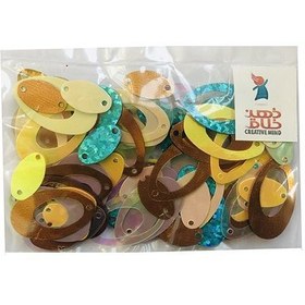 تصویر پولک اشکی رنگی 