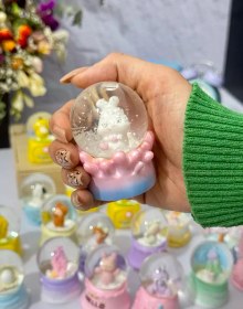 تصویر گوی مینی برفی طرح حیوانات 