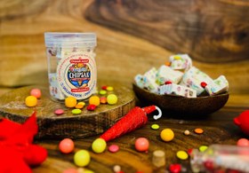 تصویر بستنی خشک چیپسک سوییت طعم اسمارتیز - بزرگ Smarties flavor dry ice cream