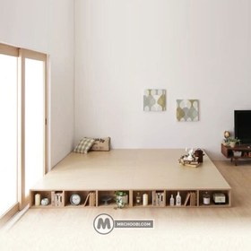 تصویر تختخواب مینیمال مژگان ST577 