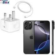 تصویر شارژر ایفون ۱۶ پرو مکس همراه کابل iPhone 16 Pro Max Charger