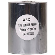 تصویر ریبون پرینتر لیبل زن NP مدل Wax Resin 80mm x 300m NP Wax Resin 80mm x 300m Label Printer Ribbon