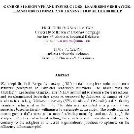 تصویر دانلود کتاب Transational vs. transformational Leadership gender differences کتاب انگلیسی تفاوت های جنسیتی رهبری تعاملی در مقابل تحول آفرین