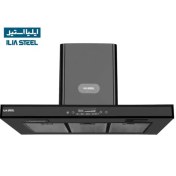 تصویر هود شومینه ای ایلیا استیل مدل میترا سایز ۹۰ سانتیمتر 
