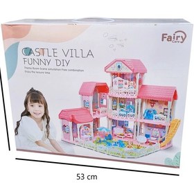 تصویر اسباب بازی طرح خانه عروسکی مدل CASTLE VILLA FUNNY DIY کد 430009 