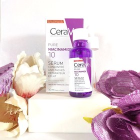 تصویر سرم ضد لک روشن کننده و ترمیم کننده نیاسینامید 10 CeraVe NIACINAMIDE CeraVe NIACINAMIDE