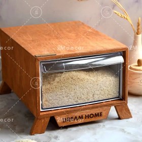 تصویر جای برنج چوبی 