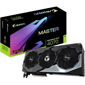 تصویر کارت گرافیک گیگابایت AORUS GeForce RTX 4070 MASTER 12GB 