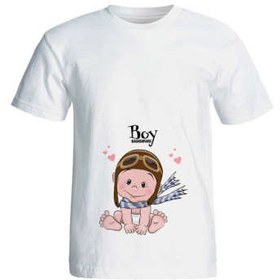 تصویر تیشرت بارداری طرح Boy کد 3988 NP 