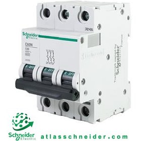 تصویر کلید فیوز مینیاتوری MCB اشنایدر تیپ سی 3 پل 50 آمپر 24355 C - کلید مینیاتوری 24355 C 
