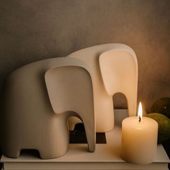 تصویر مجسمه فیل - 14 / کرم روشن 