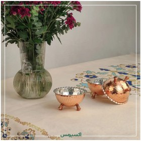 تصویر کاسه سه پایه مسی کد ZH219 