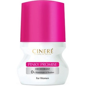 تصویر رول ضد تعریق زنانه پینکی پرامیس سینره Cinere Pinky Promise Deodorant For Women ۵۰ ml