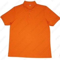 تصویر تیشرت جودون یقه دار نارنجی 