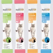 تصویر بستنی یوروپت مخصوص گربه طعم سالمون و بیوتین 14 گرم - اورجینال Europet Creamy Biotin