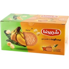 تصویر بیسکویت با طعم موز شیررضا 1100 گرمی Biscuits with Shirreza banana flavor 1100 grams