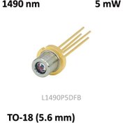 تصویر دیود لیزر 4 پایه 1490 نانومتر 5 میلی‌وات 
