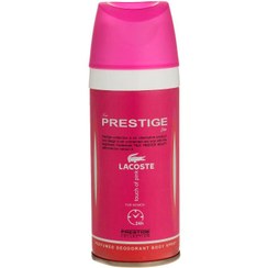 تصویر اسپری بدن زنانه مدل Lacoste Touch Of Pink حجم 150میلی لیتر پرستیژ Prestige Lacoste Touch Of Pink Body Spray For Women 150ml